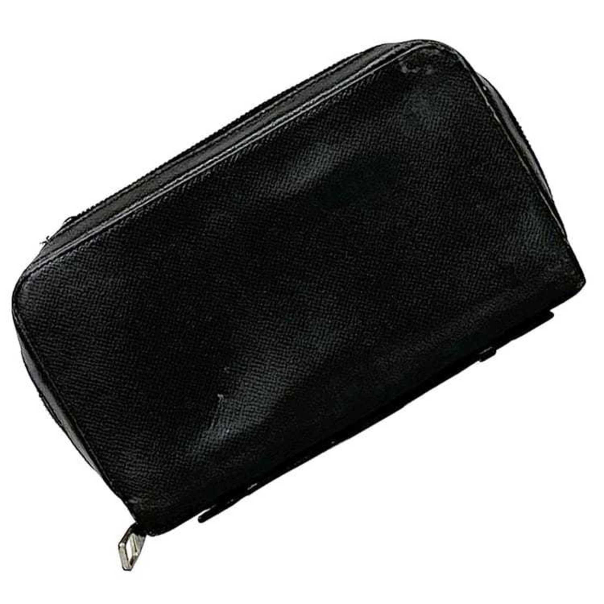 Louis Vuitton Round Long Wallet Zippy Xl Ec-22670 Black Ardoise Taiga M44275 ...